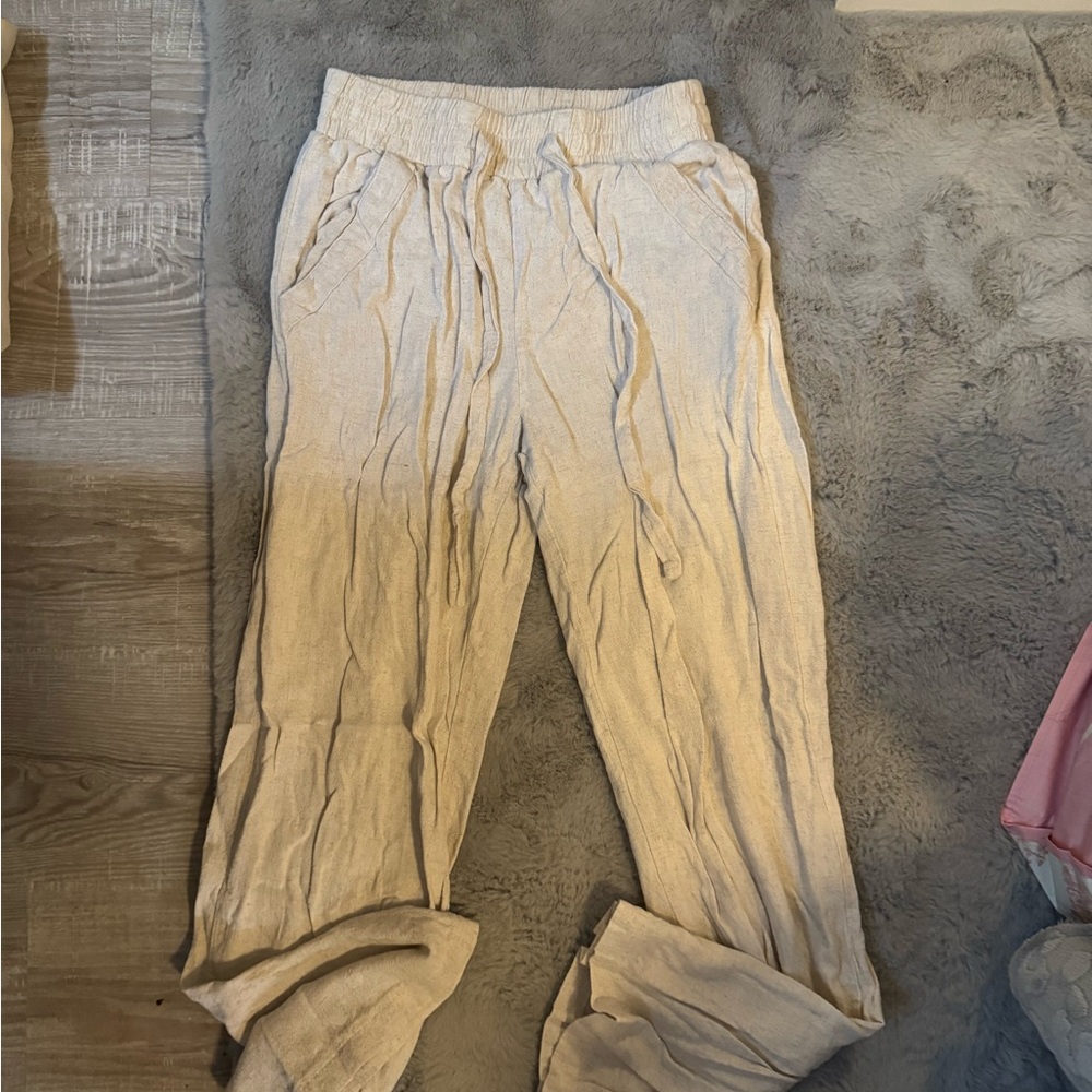 Sienna Sky Textured Cream Pants